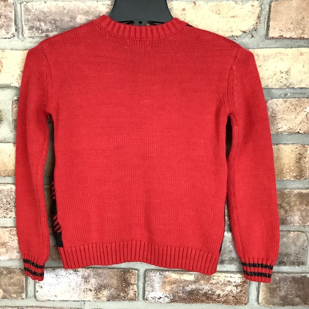 EPIC THREADS Girl’s Plaid/Sequined Heart Sweater Size-S - Picture 2 of 9